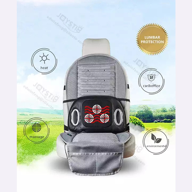Electric Massage Lumbar Support For Car Heated Back Pad Heating Waist Support Waist Cushion Memory Foam Lumbar Pillow